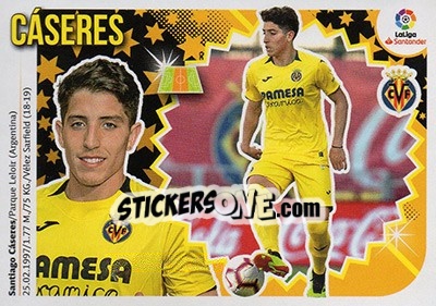 Sticker Cáseres (8BIS) - Liga Spagnola 2018-2019 - Colecciones ESTE