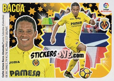 Sticker Bacca (14BIS) - Liga Spagnola 2018-2019 n. 632 - Colecciones ESTE
