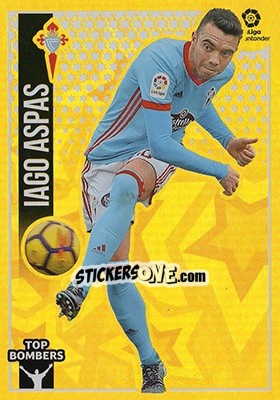 Sticker Iago Aspas (10) - Liga Spagnola 2018-2019 n. 650 - Colecciones ESTE