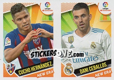 Sticker Cucho Hernández / Dani Ceballos (4) - Liga Spagnola 2018-2019 n. 674 - Colecciones ESTE