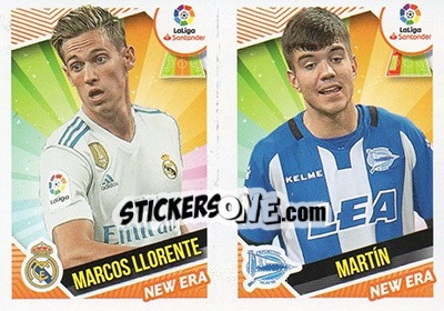 Sticker Marcos Llorente / Martín (10) - Liga Spagnola 2018-2019 n. 680 - Colecciones ESTE