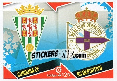 Sticker Escudos LaLiga 1|2|3 - Córdoba / Deportivo (3) - Liga Spagnola 2018-2019 n. 693 - Colecciones ESTE