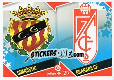 Cromo Escudos LaLiga 1|2|3 - Gimnástic / Granada (5)