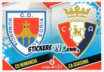 Sticker Escudos LaLiga 1|2|3 - Numancia / Osasuna (8) - Liga Spagnola 2018-2019 - Colecciones ESTE