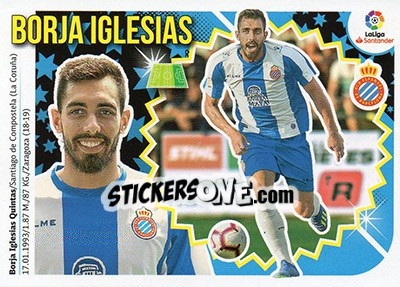 Sticker 5 Borja Iglesias (RCD Espanyol) - Liga Spagnola 2018-2019 - Colecciones ESTE