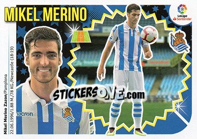 Cromo 13 Mikel Merino (Real Sociedad)