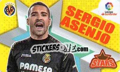 Sticker Sergio Asenjo - Liga Spagnola 2018-2019 n. 835 - Colecciones ESTE