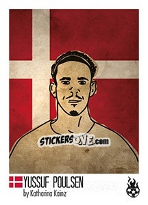 Sticker Yussuf Poulsen - WM 2018 - Tschuttiheftli