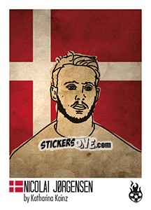 Sticker Nicolai Jørgensen - WM 2018 - Tschuttiheftli