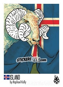 Sticker Iceland - WM 2018 - Tschuttiheftli