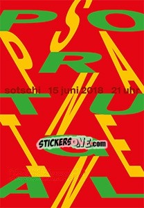 Sticker Portugal - Spanien - WM 2018 - Tschuttiheftli