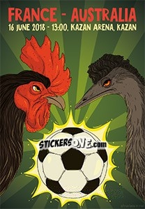 Sticker Frankreich - Australien