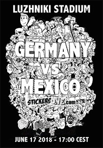 Sticker Deutschland - Mexiko - WM 2018 - Tschuttiheftli