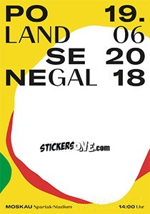 Sticker Polen - Senegal