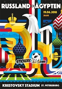 Sticker Russland - Ägypten