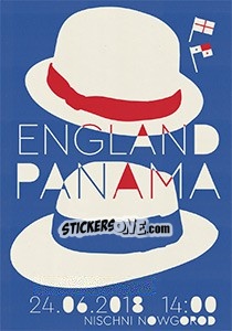 Sticker England - Panama - WM 2018 - Tschuttiheftli