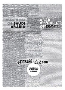 Sticker Saudi-Arabien - Ägypten - WM 2018 - Tschuttiheftli