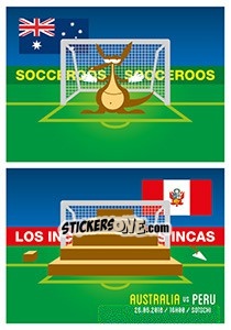 Sticker Australien - Peru - WM 2018 - Tschuttiheftli