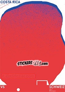 Sticker Schweiz - Costa Rica