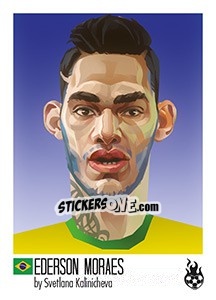 Sticker Ederson Moraes - WM 2018 - Tschuttiheftli