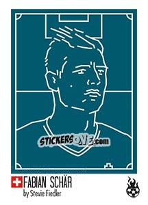 Sticker Fabian Schär - WM 2018 - Tschuttiheftli
