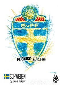 Sticker Sweden - WM 2018 - Tschuttiheftli