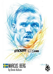 Sticker Marcus Berg - WM 2018 - Tschuttiheftli