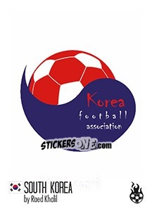 Sticker South Korea - WM 2018 - Tschuttiheftli