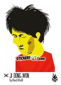 Sticker Ji Dong-won - WM 2018 - Tschuttiheftli