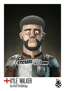 Sticker Kyle Walker - WM 2018 - Tschuttiheftli