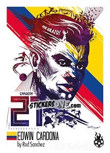 Sticker Edwin Cardona - WM 2018 - Tschuttiheftli