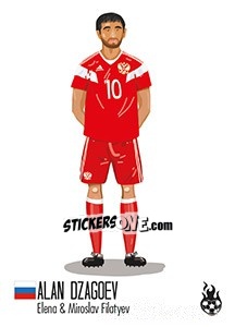 Sticker Alan Dzagoev - WM 2018 - Tschuttiheftli