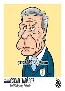 Figurina Óscar Tabárez - WM 2018 - Tschuttiheftli