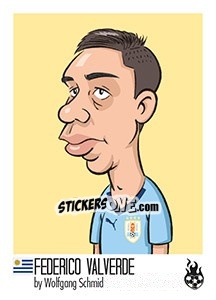 Sticker Federico Valverde - WM 2018 - Tschuttiheftli