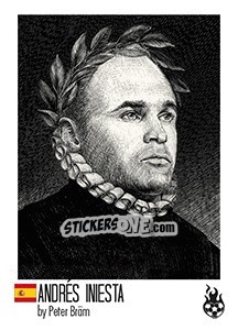 Sticker Andrés Iniesta