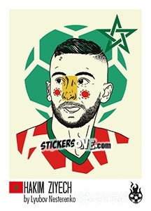 Sticker Hakim Ziyech - WM 2018 - Tschuttiheftli