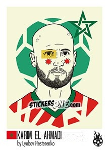 Sticker Karim El Ahmadi - WM 2018 - Tschuttiheftli