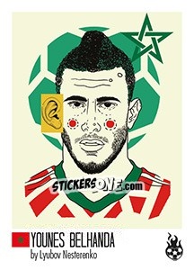 Cromo Younès Belhanda - WM 2018 - Tschuttiheftli