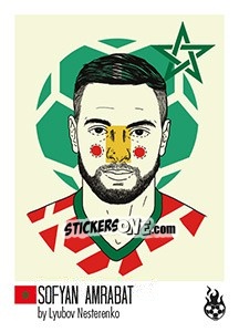 Sticker Sofyan Amrabat - WM 2018 - Tschuttiheftli