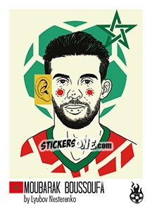 Sticker Mbark Boussoufa - WM 2018 - Tschuttiheftli