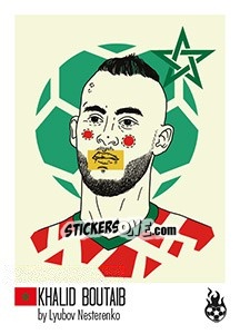 Sticker Khalid Boutaïb - WM 2018 - Tschuttiheftli