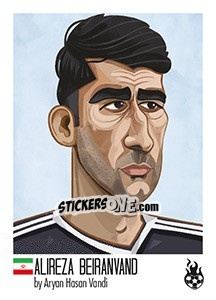 Sticker Alireza Beiranvand - WM 2018 - Tschuttiheftli