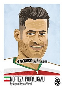 Sticker Morteza Pouraliganji - WM 2018 - Tschuttiheftli