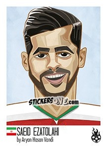 Sticker Saeid Ezatolahi - WM 2018 - Tschuttiheftli