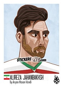 Sticker Alireza Jahanbakhsh - WM 2018 - Tschuttiheftli