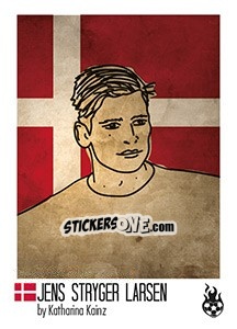 Sticker Jens Stryger Larsen - WM 2018 - Tschuttiheftli