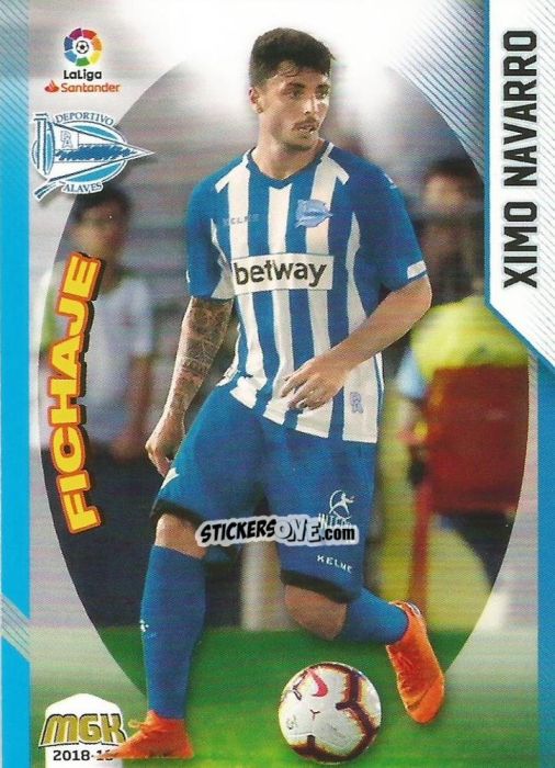 Figurina Ximo Navarro - Liga 2018-2019. Megacracks n. 10 - Panini