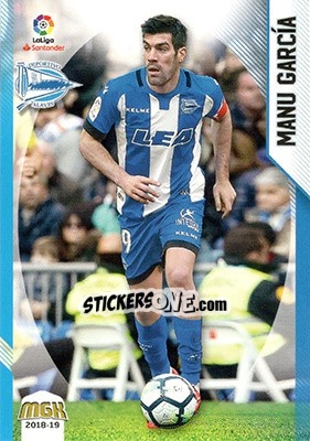 Sticker Manu García - Liga 2018-2019. Megacracks - Panini