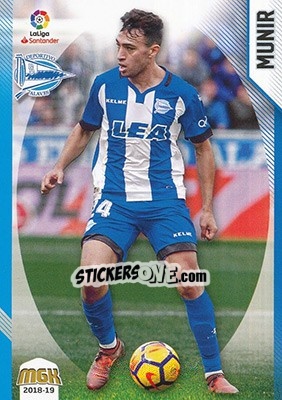Sticker Munir - Liga 2018-2019. Megacracks - Panini