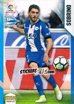 Cromo Sobrino - Liga 2018-2019. Megacracks - Panini